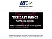 Tablet Screenshot of mandalaysportsmedia.com